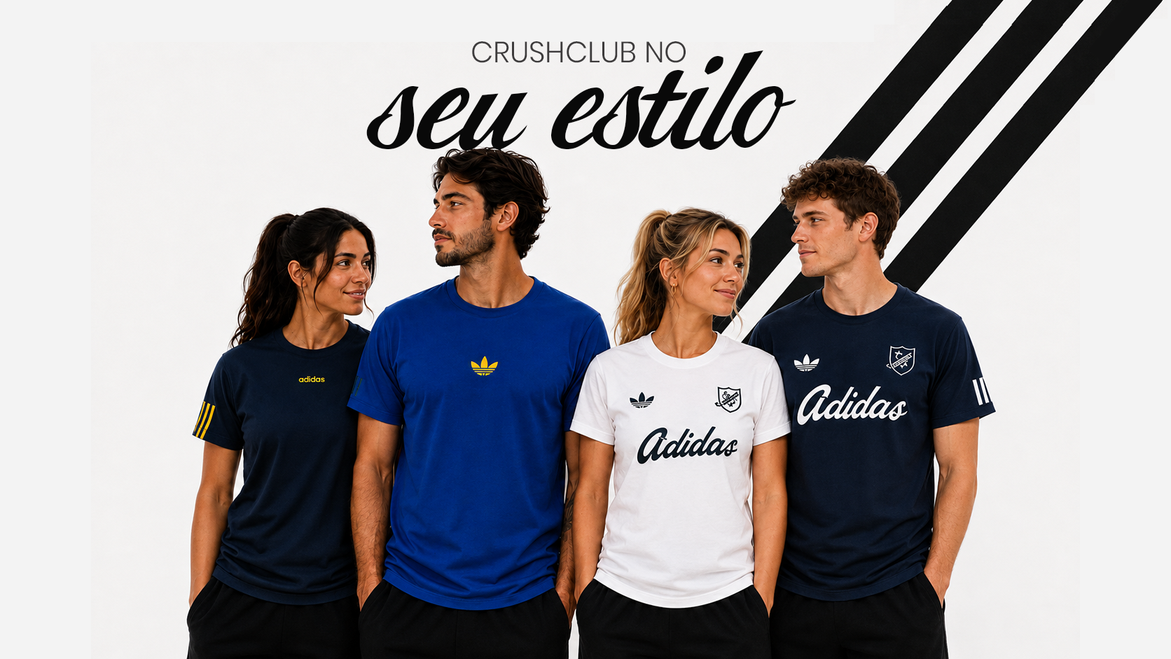 CrushClub no seu estilo: modelos com camisas esportivas